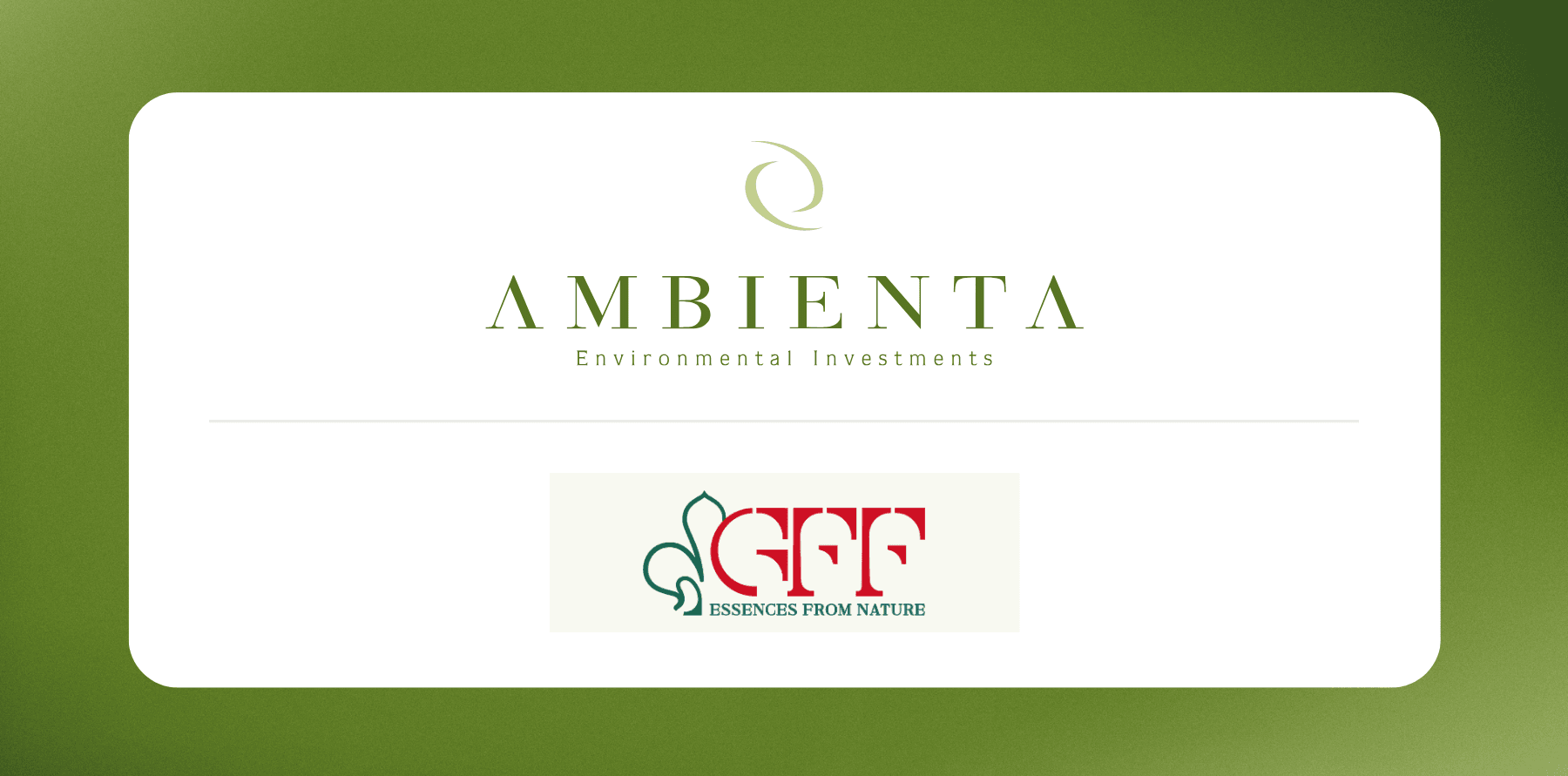Ambienta invests in GFF, an Italian specialist in natural flavours for the food & beverage sector