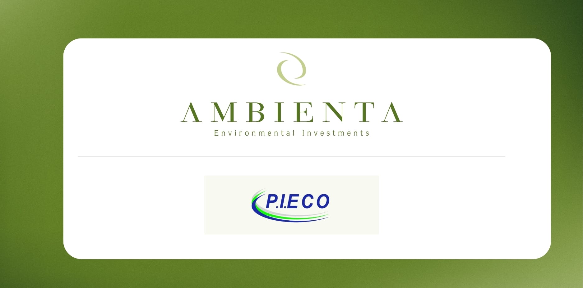 Ambienta invests in P.I.ECO, a leading global provider of industrial water treatment and recycling solutions